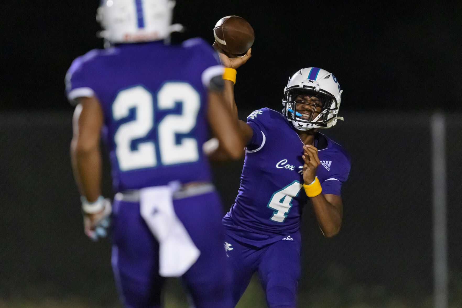 The Hough Huskey defeated the Cox Mill Chargers 48-7 on Friday night at Cox Mill High School.